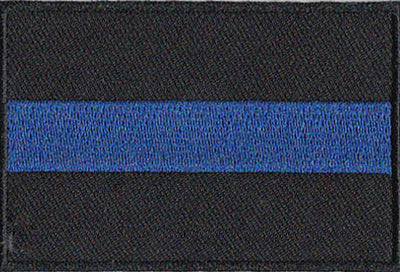 Thin Blue Line Rectangle Patch